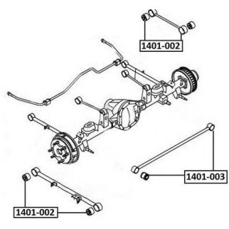 Сайлентблок ASVA 1401-003 фото