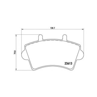 Колодки тормозные передние к-кт brembo P 59 039 фото