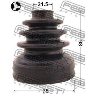 Пыльник шрус внутренний комплект 75x86x21.5 фото