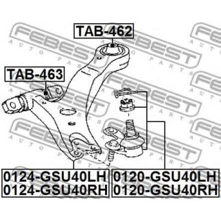 Опора шаровая FEBEST 0120-GSU40LH фото