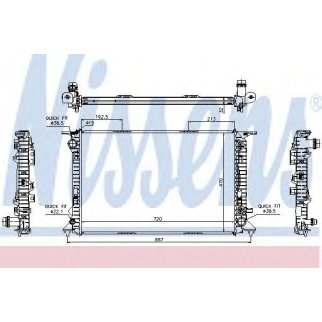 Радиатор основной Nissens 60318 фото