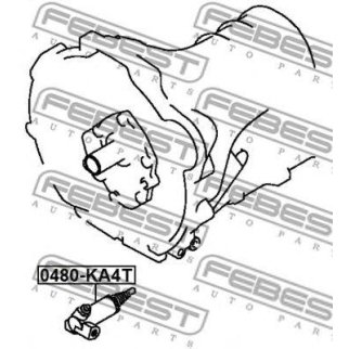 Цилиндр сцепления рабочий FEBEST 0480-KA4T фото