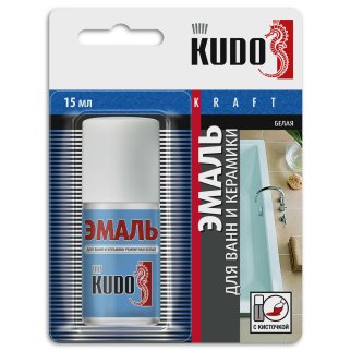 Эмаль KUDO для бытовой техники белая 15мл. фото