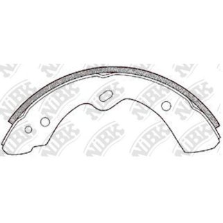 Колодки барабанные к-кт NiBK FN3335 фото