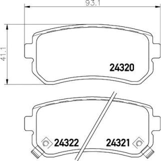 Колодки тормозные задние дисковые к-кт TEXTAR 2432001 фото