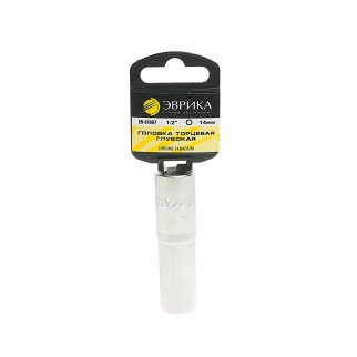 Головка торцевая 14 1/2" 6гр глубокая L=80мм ЭВРИКА фото