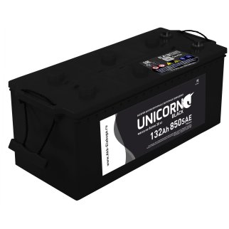 Аккумуляторная батарея UNICORN Black 6СТ132 (+слева(3)) 511х189х217 Россия 900А фото