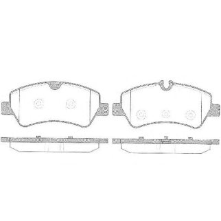 1521 00_колодки дисковые задние! Ford Transit/Tourneo Custom 300 2.20TDCI 12> фото