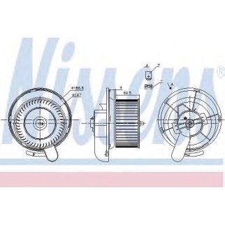 Моторчик отопителя Nissens 87145 фото