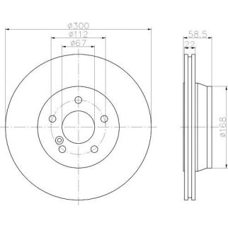 Диск тормозной задний MINTEX MDC1428 фото