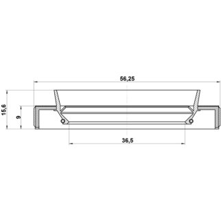 Сальник привода 36.5X56.25X9X15.6 фото 2