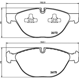 Колодки тормозные передние к-кт TEXTAR 24172 01 фото
