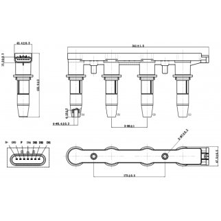 Катушка зажигания FEBEST 18640-002 фото 2