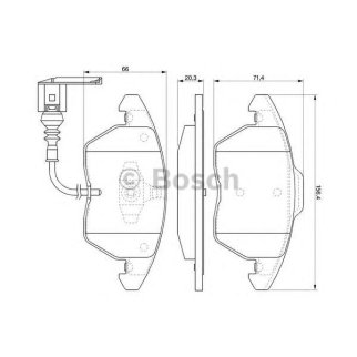 Колодки тормозные передние к-кт VolksWagen 5K0 698 151 фото