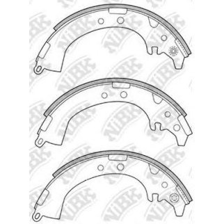 Колодки барабанные к-кт NiBK FN2333 фото