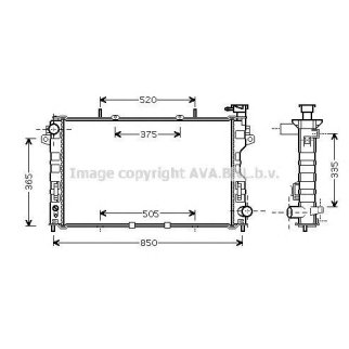 Радиатор основной AVA CRA2081 фото
