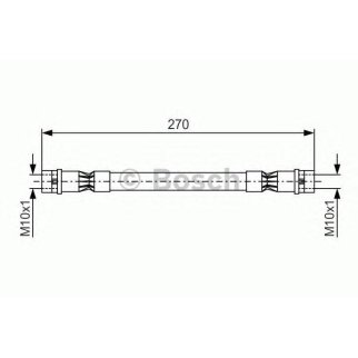 Шланг тормозной BOSCH 1 987 476 404 фото