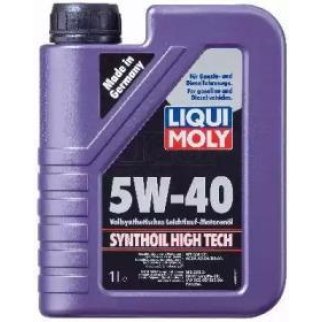 Масло моторное LIQUI MOLY SYNTHOIL HIGH-TECH A3/B4 SN 5W40 1л синт. фото