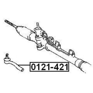 Наконечник рулевой правый ASVA 0121-421 фото