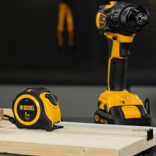 Рулетка 5м 25мм обрезиненный корпус, автм. фиксация DENZEL фото 7