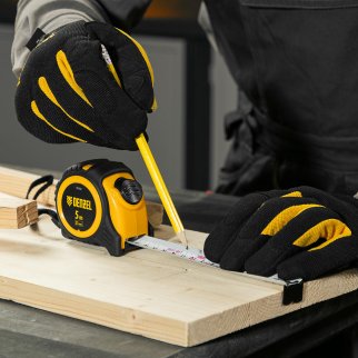 Рулетка 5м 25мм обрезиненный корпус, автм. фиксация DENZEL фото 8