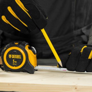 Рулетка 5м 25мм обрезиненный корпус, автм. фиксация DENZEL фото 9