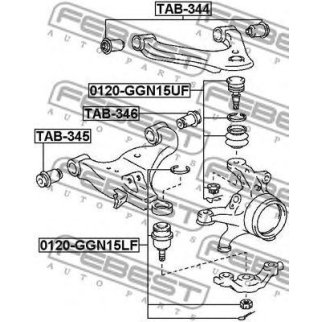 Опора шаровая верхняя передней подвески FEBEST 0120-GGN15UF фото