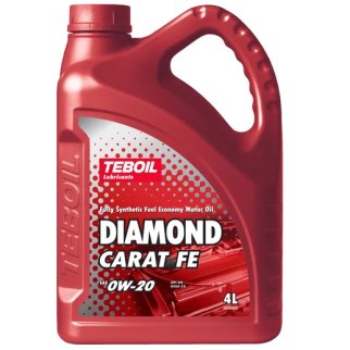 Масло моторное TEBOIL Diamond Carat FE 0W-20 синтетическое 4 л 3546317 фото