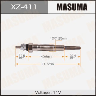 Свеча накаливания MAZDA BONGO MASUMA XZ-411 фото