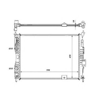 Радиатор основной NRF 53846 фото