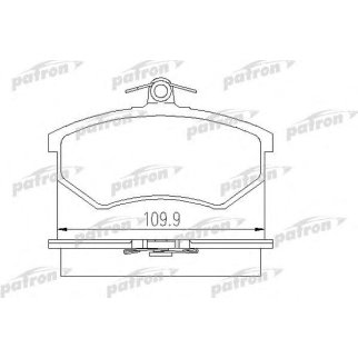Колодки тормозные PATRON PBP775 фото