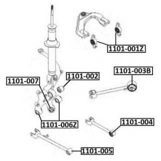 Сайлентблок ASVA 1101-002 фото