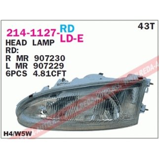 Фара передн прав MITSUBISHI: COLT 93- фото