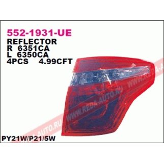 Фонарь задний CITROEN Berlingo (09-) левый DEPO фото