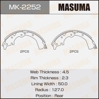 Колодки барабанные к-кт Masuma MK-2252 фото