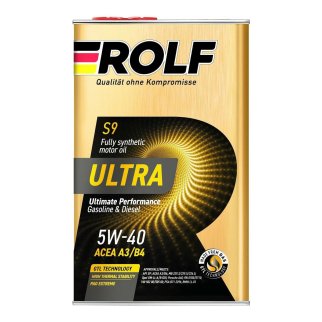 Масло моторное ROLF Ultra 5W40 A3/B4 API SP (металл) 4л синт. фото