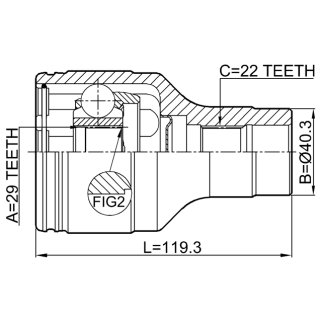 ШРУС внутренний FEBEST 0711-IGN29RH фото 2