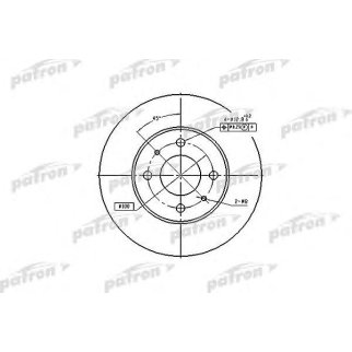 Диск тормозной PATRON PBD4018 фото