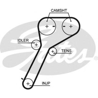 Ремень ГРМ GATES 5651XS фото