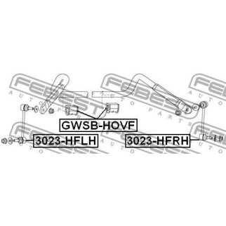 Стойка переднего стабилизатора FEBEST 3023-HFRH фото