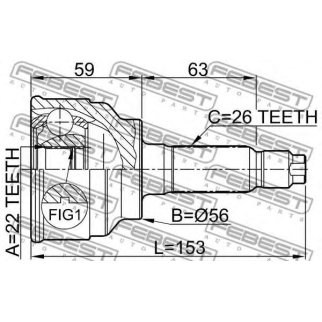 Шрус наружный 22x56x26 фото
