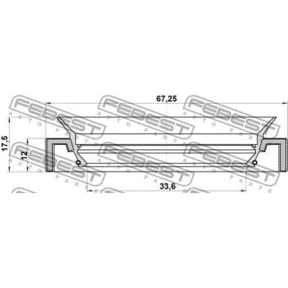 Сальник привода FEBEST 95HAY-35671017R фото