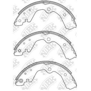 Колодки барабанные к-кт NiBK FN1198 фото