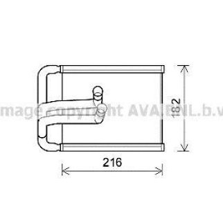 Радиатор отопителя AVA HY6254 фото
