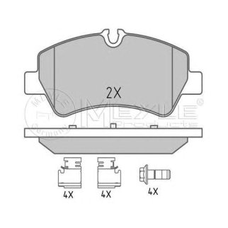 Колодки тормозные к-кт Meyle 025 256 0418 фото
