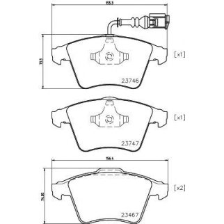 Колодки тормозные передние к-кт TEXTAR 23746 02 фото