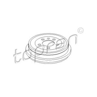 Барабан тормозной topran 110039755 фото