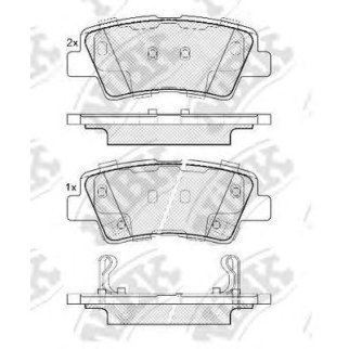 Колодки тормозные передние к-кт NiBK PN0538 фото