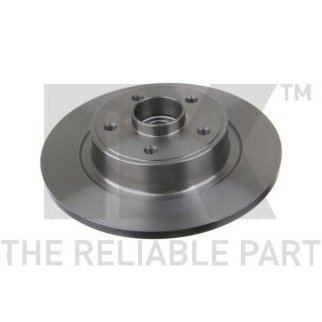 Диск тормозной задний (в сборе с подшипником и кольцом АВС) с антикорозийным покрытием (238x8mm) / R фото