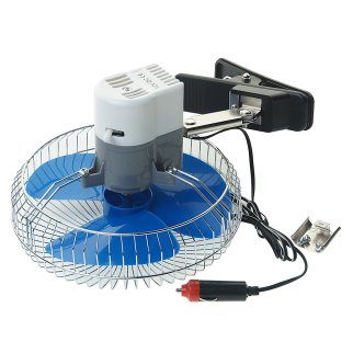 Вентилятор в салон 12V 8" (с решеткой металл) 21см MEGAPOWER фото 2